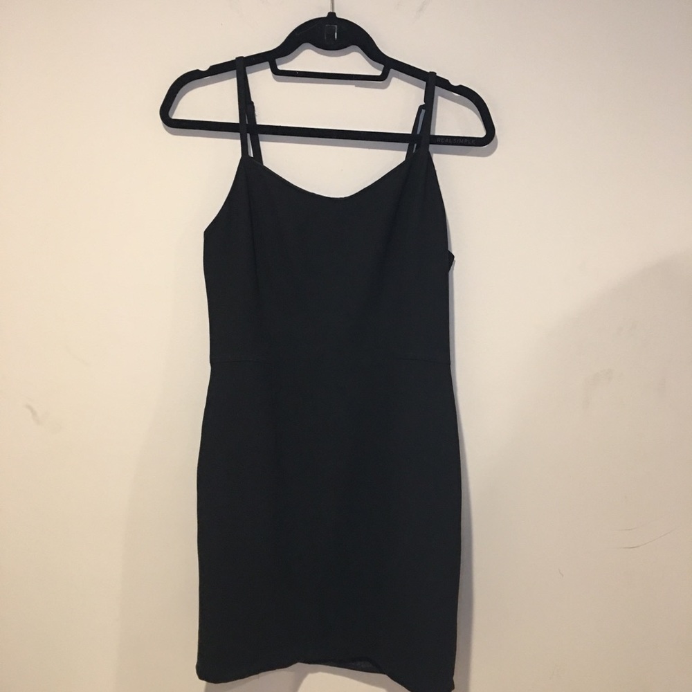 YL black dress With Adjustable straps LBD size 10 - Picture 3 of 8